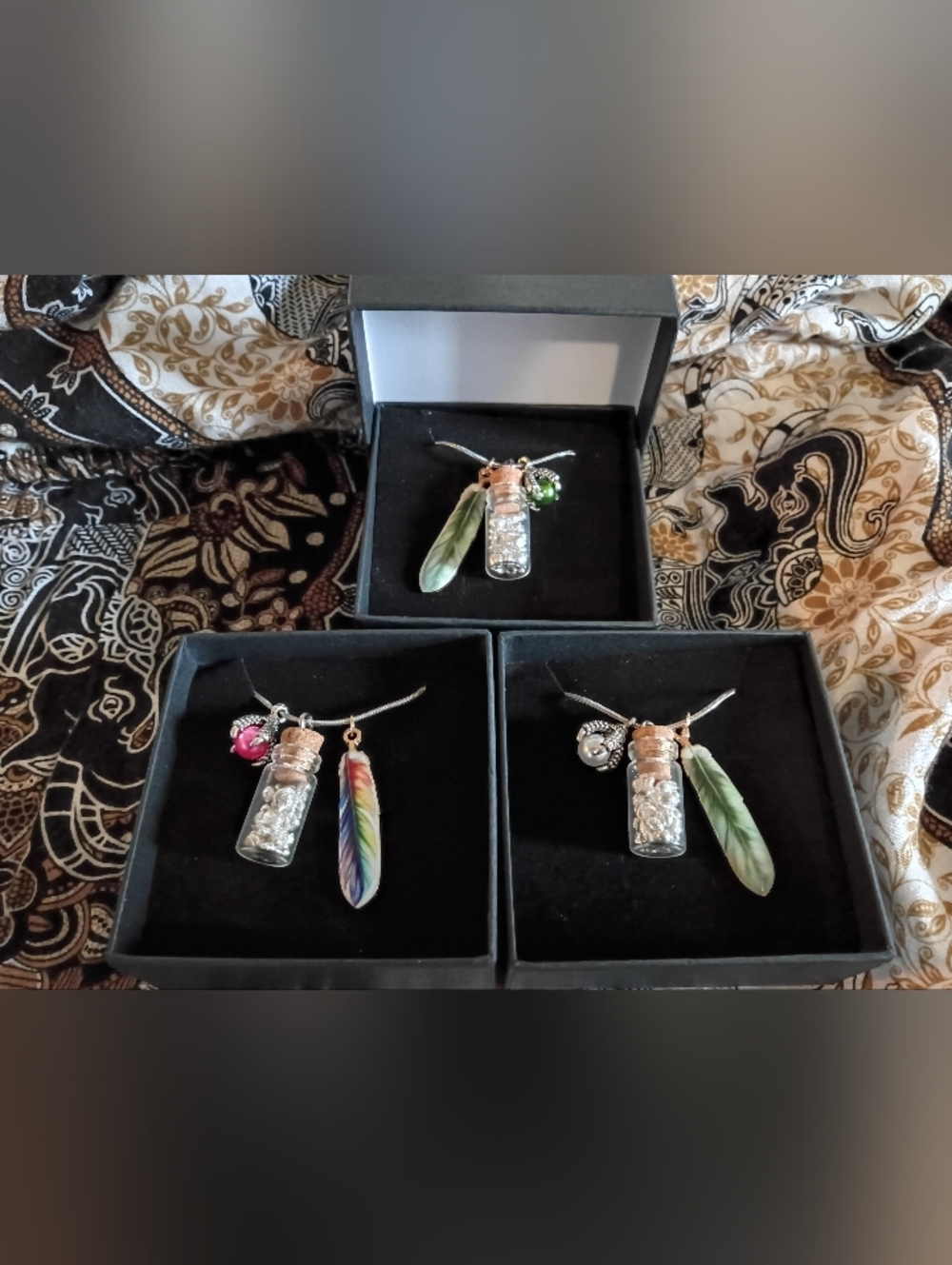 MOTHER'S DAY! .999 fine Silver Vial (5 GRAMS)  Stainless Steel Charm Necklace